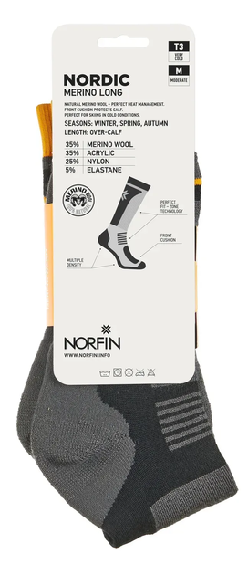 Шкарпетки Norfin T3M Nordic Merino Long 39-41 (304734-02M) - Фото 2 Шкарпетки Norfin T3M Nordic Merino Long 39-41 (304734-02M) - зображення 2