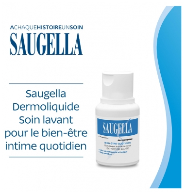Saugella Ежедневный гель для интимной гигиены с экстрактом шалфея Saugella Dermoliquide 100 мл - Фото 2 Saugella Ежедневный гель для интимной гигиены с экстрактом шалфея Saugella Dermoliquide 100 мл - изображение 2