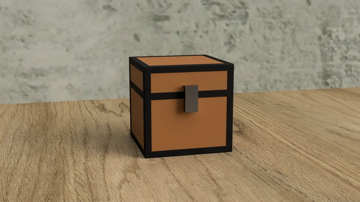 Копилка Сундук Minecraft Minecraft Chest Piggy Bank Коричневый 9 См 3Д Печать - изображение 2