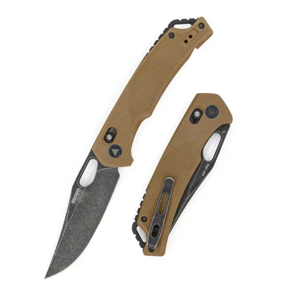 Ніж складаний SRM Retriever 9201-GW, коричневий - зображення 5