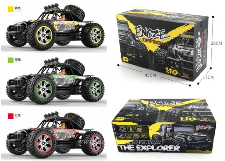 Машинка на пульте ENOZE 9203E 1:10 4WD до 45 км/ч, RC внедорожник на радиоуправлении, радиоуправляемая машинка для бездорожья и дрифта - изображение 4