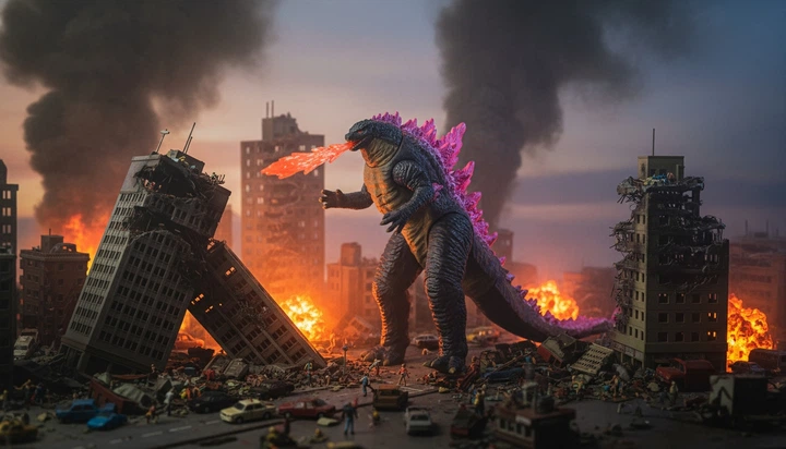 Годзилла фигурка Godzilla Годзилла и Конг: Новая империя игровая фигурка Godzilla toys 18 см - изображение 7