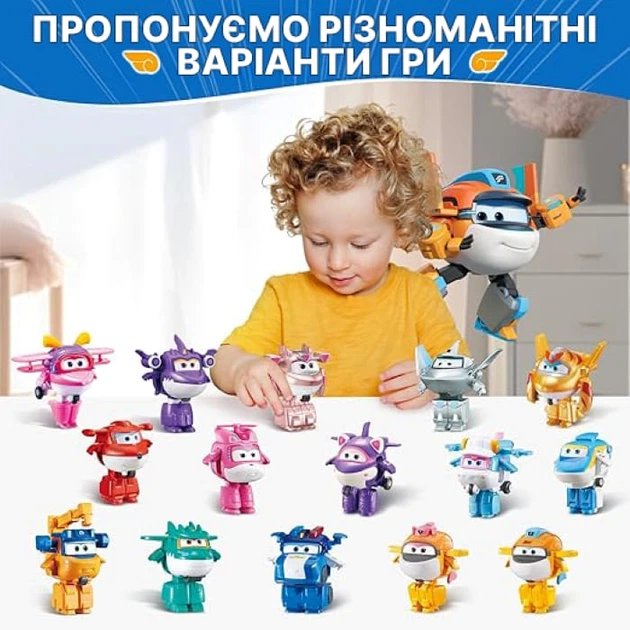 Ігрова фігурка-трансформер Super Wings Transform-a-Bots Такі для дітей від 3 років висота 5 см (YW780058) - зображення 10