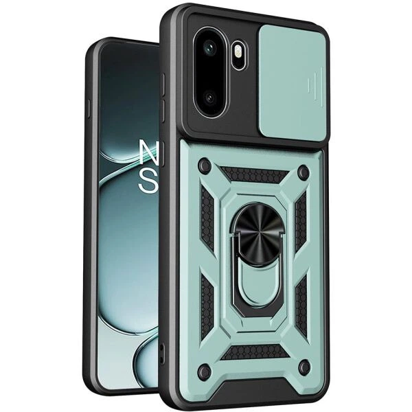 Чехол с защитой камеры Deexe Armor Shield для OnePlus 15R - Green - Фото 1 Чехол с защитой камеры Deexe Armor Shield для OnePlus 15R - Green - изображение 1