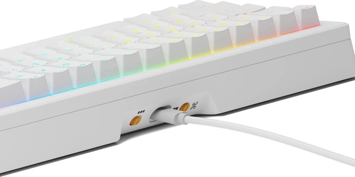 Klawiatura przewodowa Glorious GMMK 3 HE 65% White (GLO-KB-GMMK3-65-PB-HE-W-WHT-US) - obraz 3