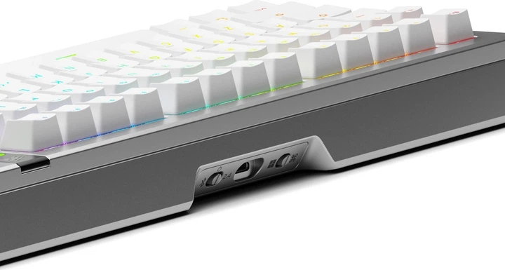 Klawiatura bezprzewodowa Glorious GMMK 3 Pro 75% Silver (GLO-KB-GMMK3-PRO-75-PB-FOX-WL-SIL-US) - obraz 3