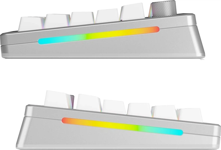 Klawiatura bezprzewodowa Glorious GMMK 3 Pro 75% Silver (GLO-KB-GMMK3-PRO-75-PB-FOX-WL-SIL-US) - obraz 5