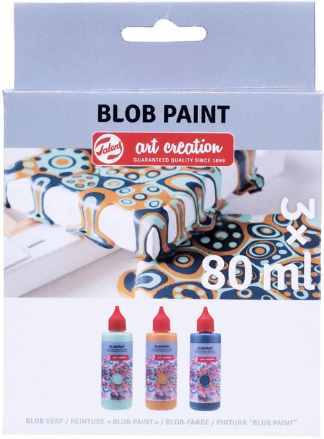 Набір акрилових фарб Talens Art Creation Blob Paint Mint 3 x 80 мл (8712079499341) - зображення 2