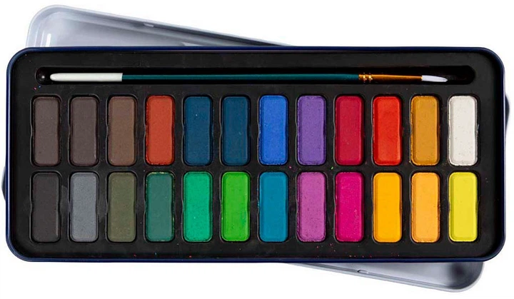 Набір акварельних фарб Creativ Company Watercolour Paint 24 кольори (5707167428443) - зображення 3