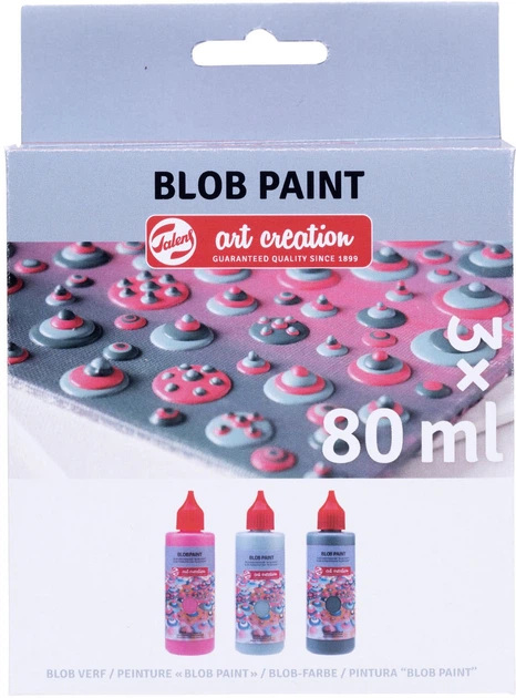 Набір акрилових фарб Talens Art Creation Blob Paint Pink 3 x 80 мл (8712079499334) - зображення 2