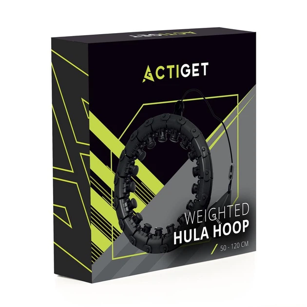 Hula-hop Actiget Z obciążeniem Czarny (5908455309585) - obraz 11