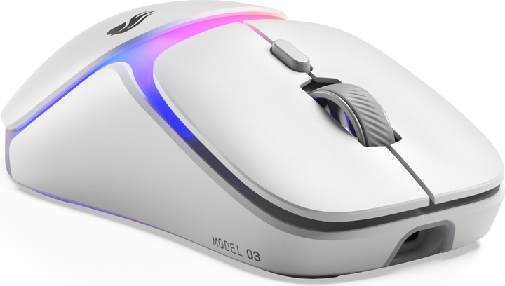 Mysz Glorious Model O3 Wireless White (GLO-O3-WL-WHT) - obraz 3