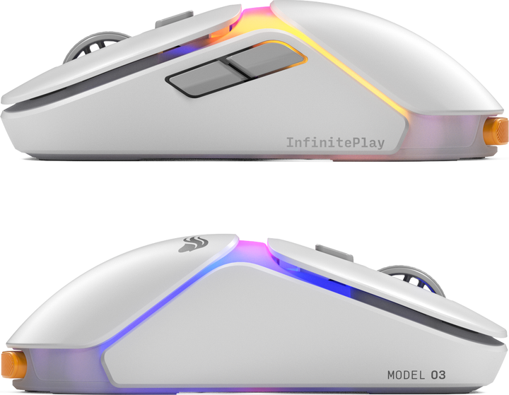 Mysz Glorious Model O3 Wireless White (GLO-O3-WL-WHT) - obraz 4