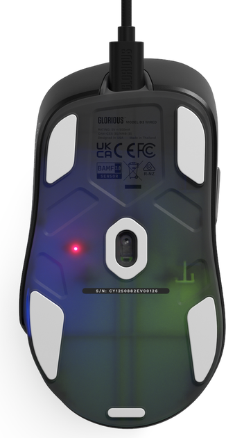 Mysz Glorious Model D3 USB Black (GLO-D3-W-BLK) - obraz 6