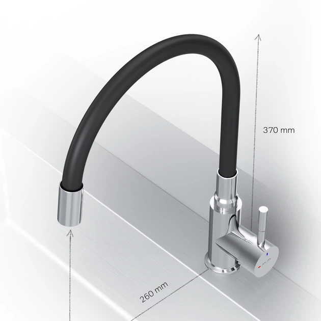Смеситель кухонный Am.Pm X-Joy S EcoStart F85B07602 - изображение 8