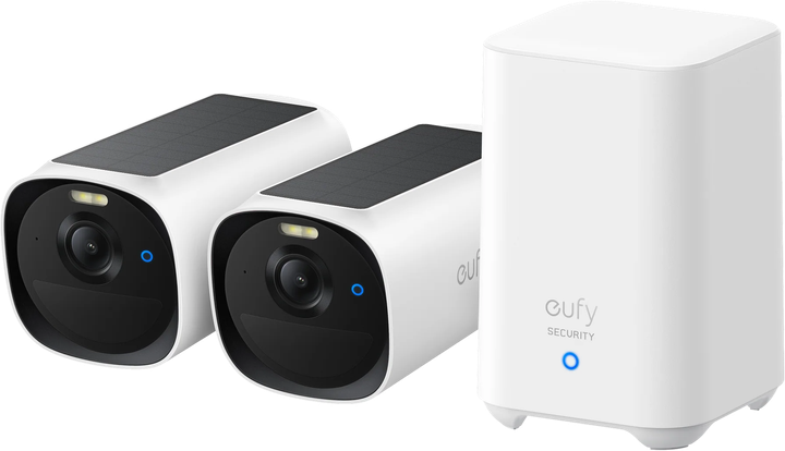 Комплект відеоспостереження Eufy E40 2-Cam Kit (HomeBase 2) (194644277482) - Фото 1 Комплект відеоспостереження Eufy E40 2-Cam Kit (HomeBase 2) (194644277482) - зображення 1
