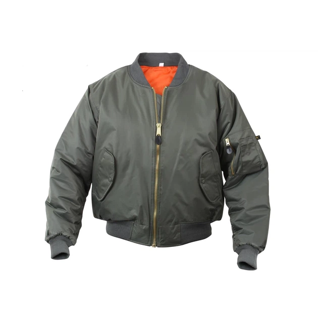 Куртка бомбер Rothco MA-1 Flight Jacket Olive 2860 мужская, авиационная куртка пилот S - Фото 1 Куртка бомбер Rothco MA-1 Flight Jacket Olive 2860 мужская, авиационная куртка пилот S - изображение 1