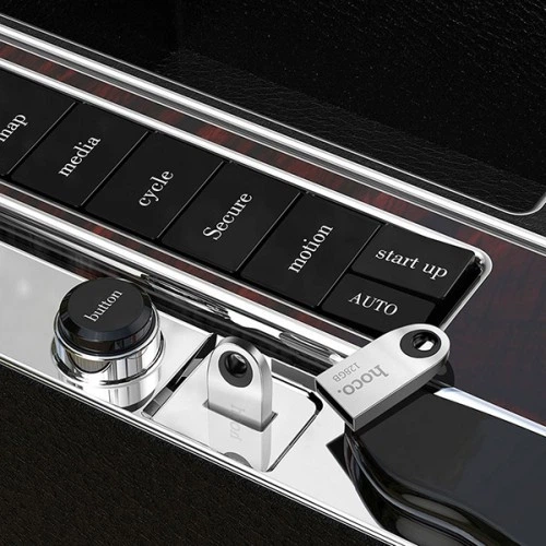 Флеш-накопичувач USB HOCO UD9 Insightful Smart mini car music USB drive 8Gb сріблястий - зображення 5