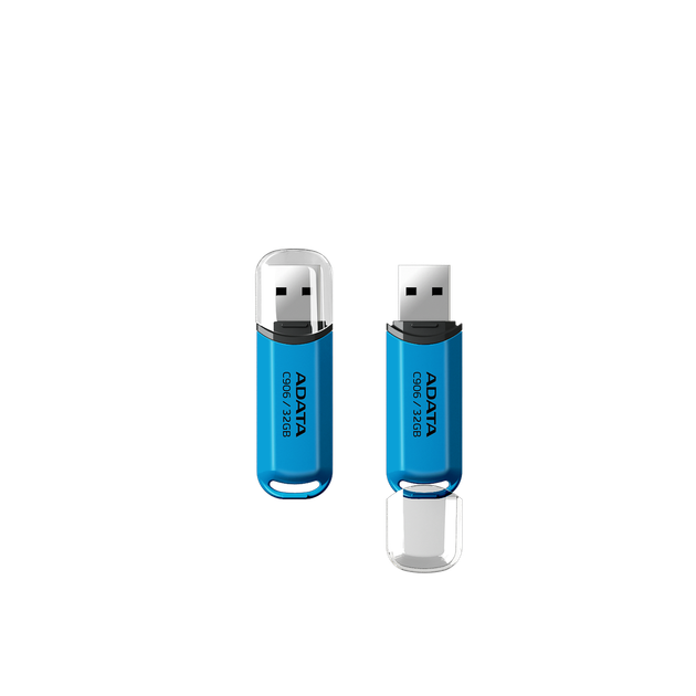 Флеш-накопичувач ADATA USB 2. 0 C906 32Gb Water блакитний - изображение 3