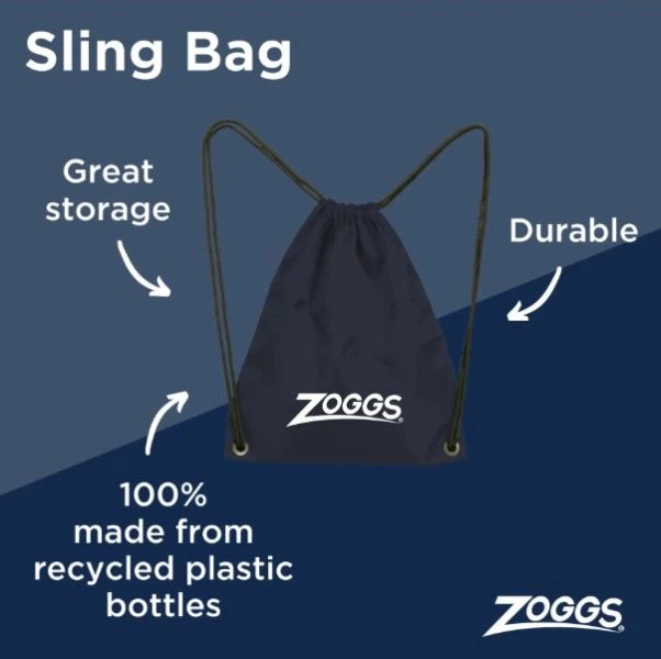 Сумка для бассейна Zoggs Sling Bag (чёрный) (465320.BK) - Фото 4 Сумка для бассейна Zoggs Sling Bag (чёрный) (465320.BK) - изображение 4