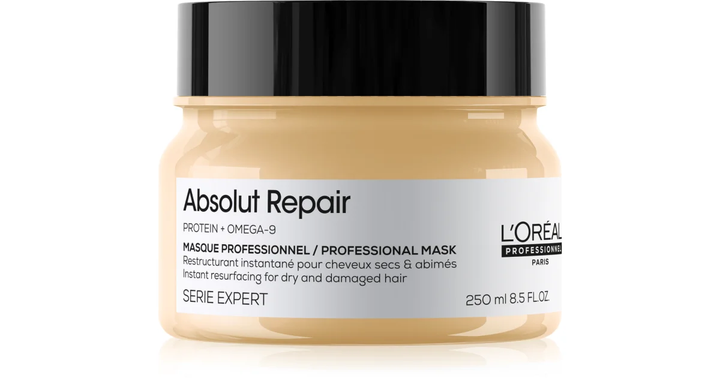 Маска L'Oreal Professionnel Absolut Repair Gold для восстановления сухих и поврежденных волос 250 мл - Фото 1 Маска L'Oreal Professionnel Absolut Repair Gold для восстановления сухих и поврежденных волос 250 мл - изображение 1