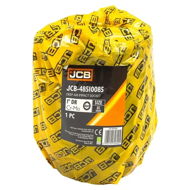 Головка ударна 6-гранна подовжена 1" 85 мм JCB-48510085 - изображение 3