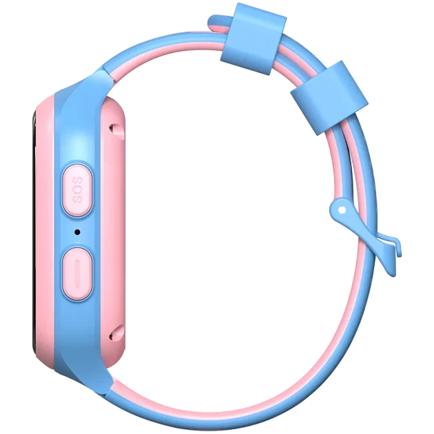 Smartwatch Canyon Kids Zefir KW-49 E-SIM 4G GPS WiFi Różowo-niebieski (CNE-KW49PB) - obraz 4