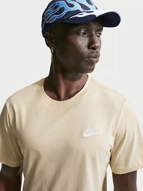 Koszulka męska bawełniana Nike M Nsw Club Tee AR4997-229 L Beżowa (198726222551) - obraz 6