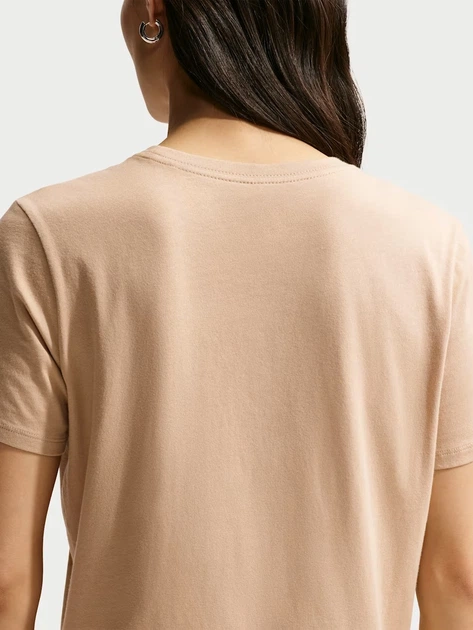 Футболка бавовняна жіноча Nike W Nsw Club Ss Tee DX7902-286 S Бежева (198726130948) - зображення 6