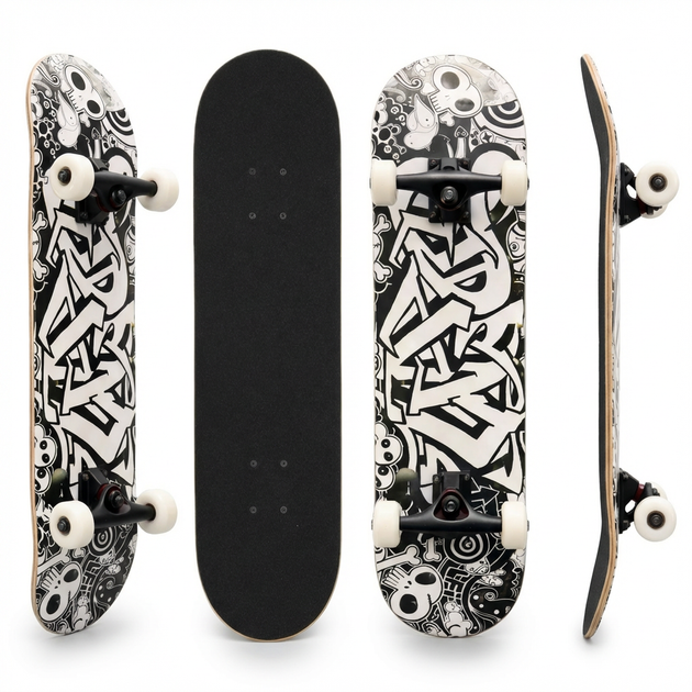Скейтборд деревянный SP-Sport Skateboard Graffiti 4411-2 размер 78х20см - зображення 2