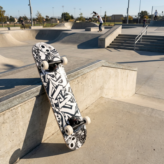 Скейтборд деревянный SP-Sport Skateboard Graffiti 4411-2 размер 78х20см - зображення 6