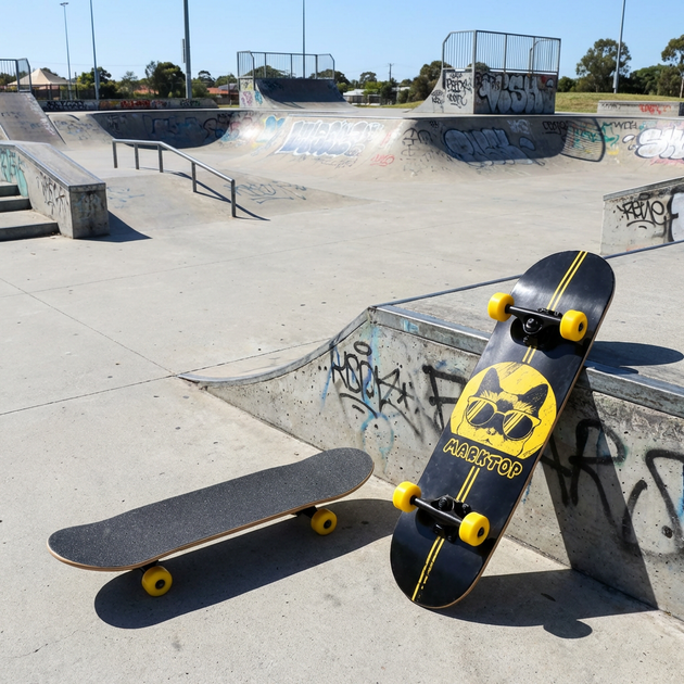 Скейтборд деревянный SP-Sport Skateboard Cat 4411-4 размер 78х20см Black-Yellow - изображение 6