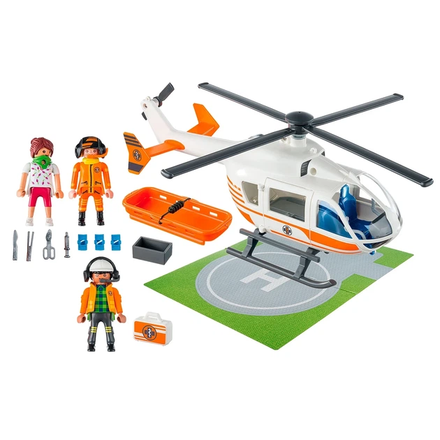 Ігровий набір конструктор Playmobil City life Рятувальний вертоліт 38 деталей Плеймобіл 70048 - зображення 5
