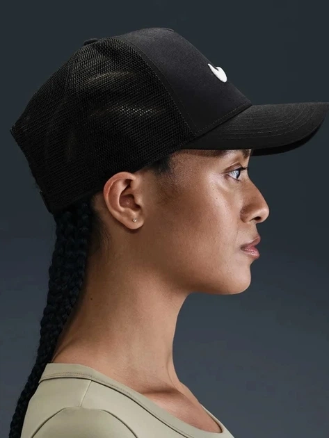 Czapka z daszkiem Nike U Nk Rise Cap S Cb Swsh Tkr L II1314-010 M-L Czarna (198485450493) - obraz 2