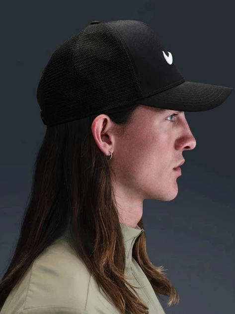 Czapka z daszkiem Nike U Nk Rise Cap S Cb Swsh Tkr L II1314-010 M-L Czarna (198485450493) - obraz 4