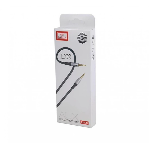 Cable AUX 3.5mm to 3.5mm (1 м) — Earldom ET-AUX24 — Black (778378) - изображение 2