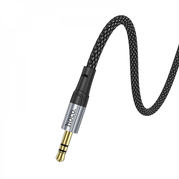 Cable AUX To USB C (1m) — Hoco UPA26 — Black (777064) - Фото 5 Cable AUX To USB C (1m) — Hoco UPA26 — Black (777064) - зображення 5
