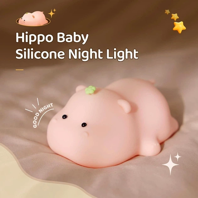 Нічний світильник Baby Hippo A002 LED декоративний (782936) - зображення 3