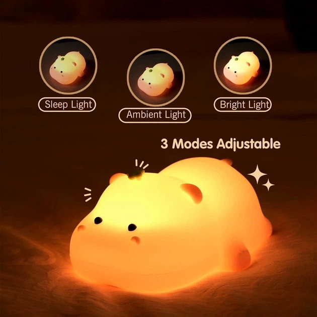 Нічний світильник Baby Hippo A002 LED декоративний (782936) - зображення 5