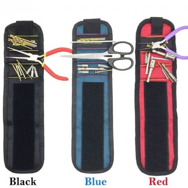 Магнитный браслет Magnetic Wristband строительный магнитный браслет для инструмента - Фото 3 Магнитный браслет Magnetic Wristband строительный магнитный браслет для инструмента - изображение 3