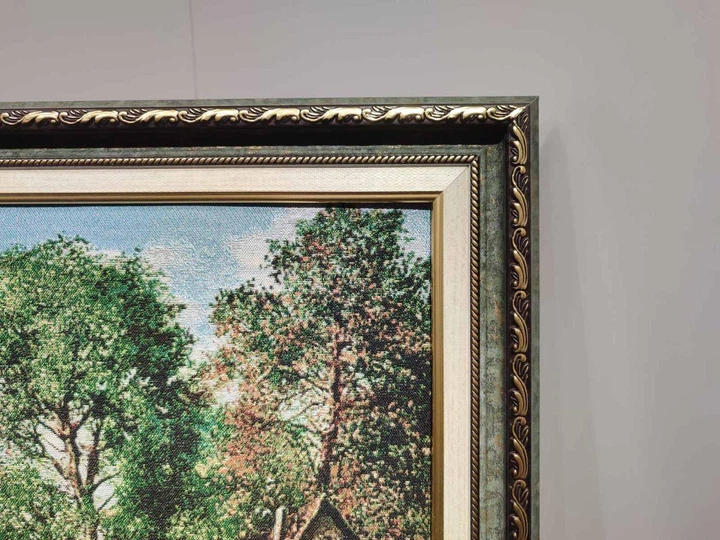 Картина гобеленовая в багетной раме Мельница 40x60см. №G360 - Фото 4 Картина гобеленовая в багетной раме Мельница 40x60см. №G360 - изображение 4