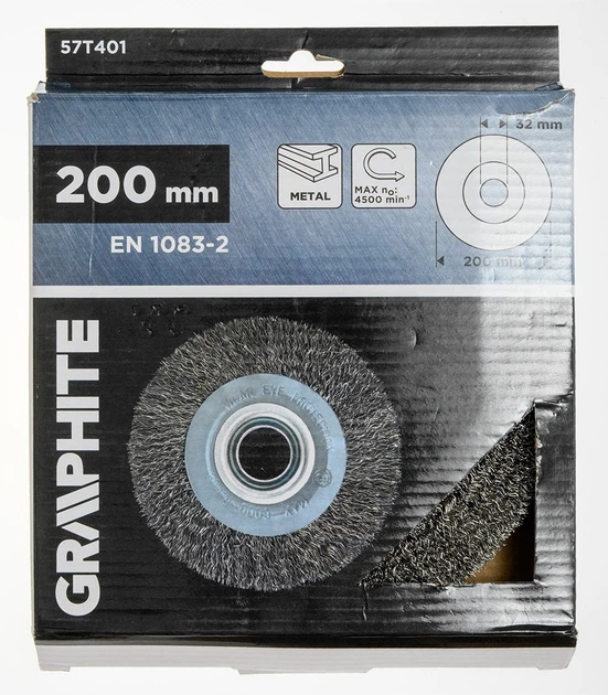 Дротяна щітка фронтальна Graphite 200 x 32 мм 57T401 (5902062118967) - зображення 3