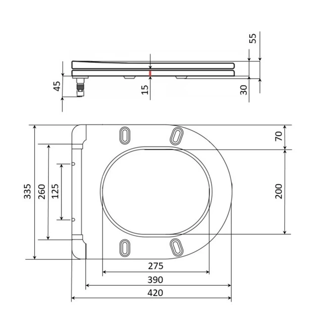 Сидіння для унітаза Qtap Presto з мікроліфтом Slim QT26991217AW - зображення 2