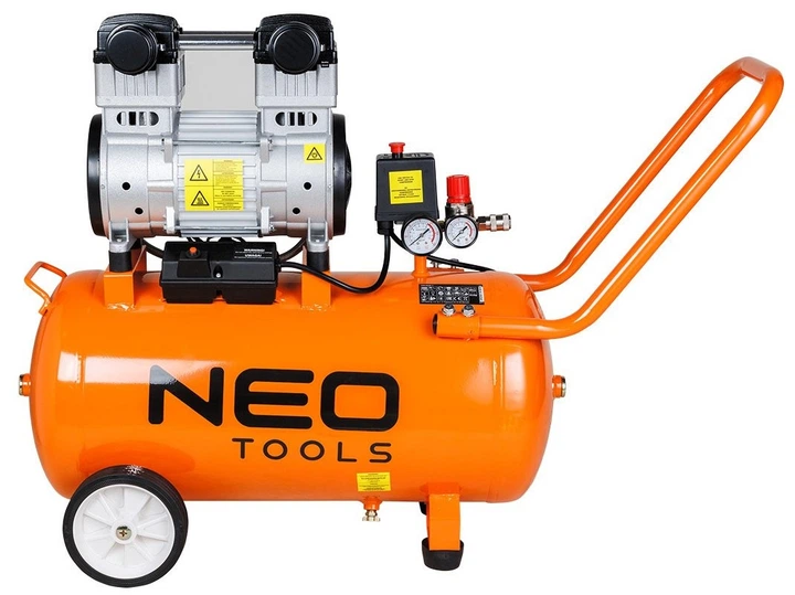 Kompresor bezolejowy NEO Tools 50 l 12K022-1 (5907558479638) - obraz 2