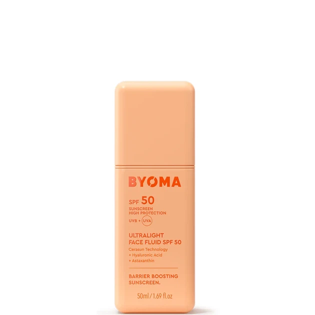 Сонцезахисний флюїд для обличчя з SPF50 Byoma Ultralight Face Fluid SPF50 (50 ml) - Фото 1 Сонцезахисний флюїд для обличчя з SPF50 Byoma Ultralight Face Fluid SPF50 (50 ml) - изображение 1