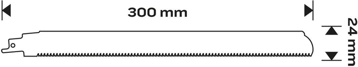 Полотно до шабельної пилки NEO Tools HM 300 мм 58-029 (5906692006137) - зображення 3