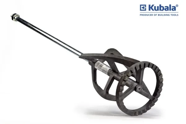 Венчик (миксер) 125x600 мм для красок, оцинкованная сталь, смеситель для красок и смесей M14 Kubala 1217 - изображение 5
