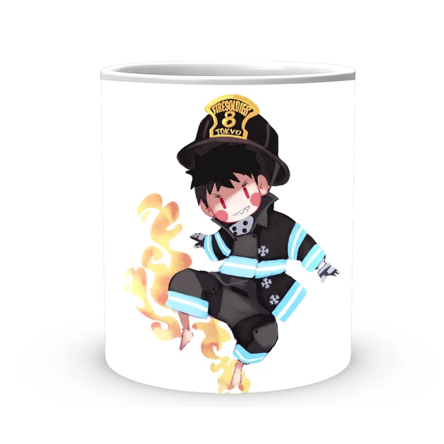 Керамическая кружка с принтом Fire Force Пламенная бригада пожарных для кофе и чая 330 мл (DDE0320900C2) - Фото 3 Керамическая кружка с принтом Fire Force Пламенная бригада пожарных для кофе и чая 330 мл (DDE0320900C2) - изображение 3
