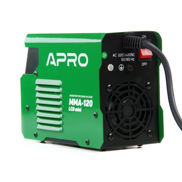 Сварочный аппарат инверторный MMA-120 LCD mini APRO - Фото 5 Сварочный аппарат инверторный MMA-120 LCD mini APRO - изображение 5