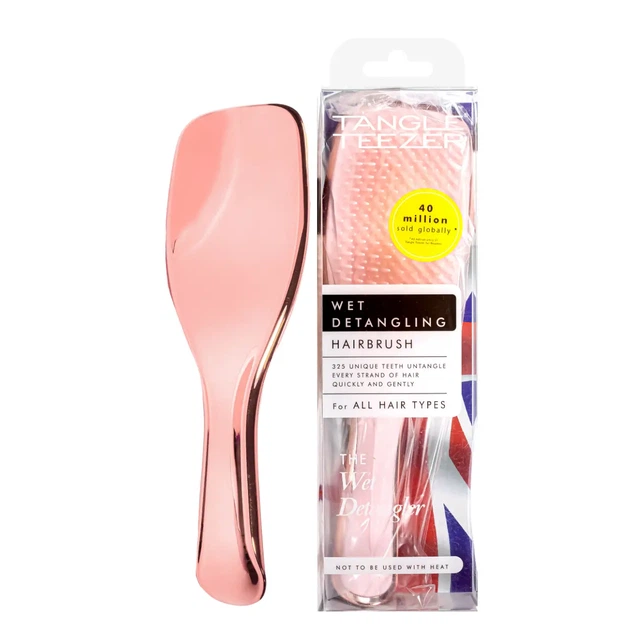 Щітка масажна для мокрого та сплутаного волосся The Wet Detangler LWD-PP-010418 Золотиста - зображення 2